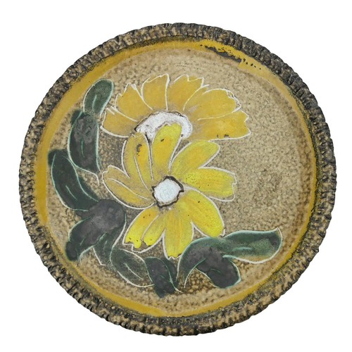 Wandteller teller ton blumen - wandteller,