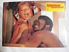 JUNGFRAU UNTER KANNIBALEN - 2 Aushangfotos Lobbycards - Jess Franco Horror