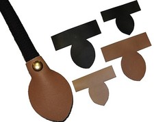 2 St. Montagelaschen aus Leder