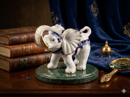 Porzellanfigur elefant - -,