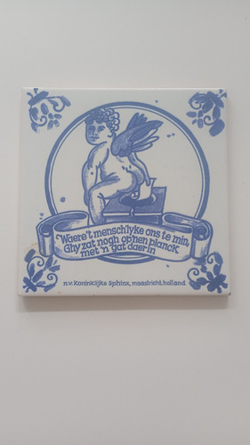 Belgische kachel mit - mit, "engel