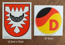 2 X Sticker Aufkleber Wappen