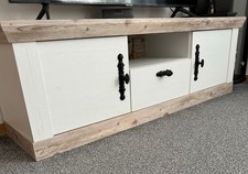Lowboard "Florenz" TV-Unterschrank 156cm pinie weiß - oslo pinie