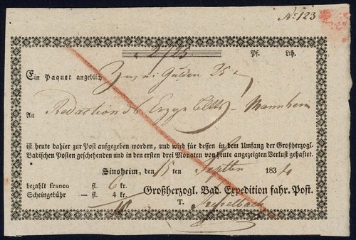 Baden vorphila gedruckter - baden,
