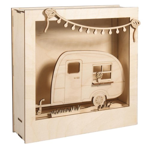 Motivrahmen wohnwagen holz - wohnwagen,