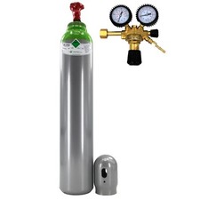 Gasflasche mit Reduzierer MIX Argon (82%)+CO2 8 Liter / 1.9m3 Schweißgas MIG/MAG
