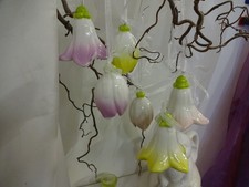6 er Set Blüten Anhänger