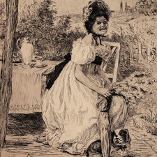 Bruno Héroux Frauenporträt