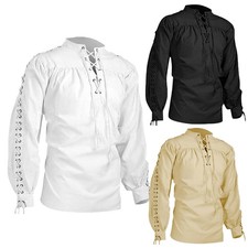 Herren Mittelalter Gothic Hemd