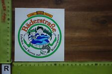 Alter Aufkleber Reise Stadt Hotel BÄDERSTRASSE B260 Lahn Taunus Rheinland-Pfalz