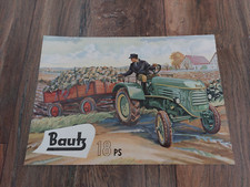 Original Prospekt Bautz 18 PS wassergekühlt AW 180 Traktor Schlepper