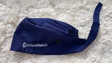 OP-Haube Stoff wiederverwendbar blau dunkelblau neu Arzt Zahnarzt "OrbusNeich"