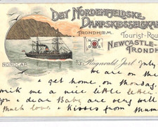 NORWAY GB Art Postcard