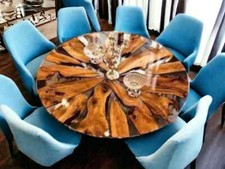 Rund Epoxid Esstisch, Rund