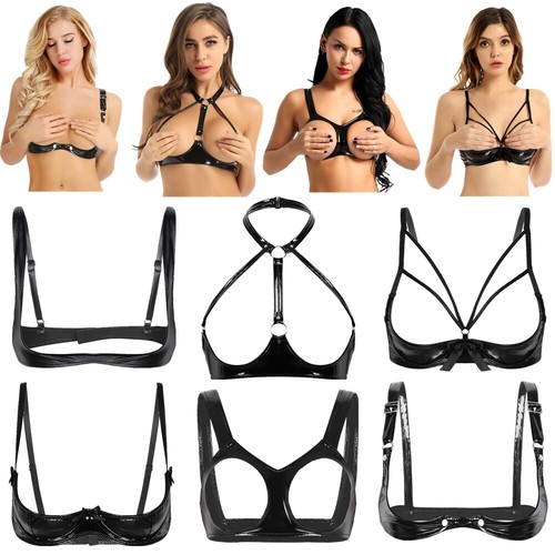 Damen wetlook triangle - wetlook, bh