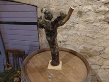 Stele Skulptur Holz Naturholz