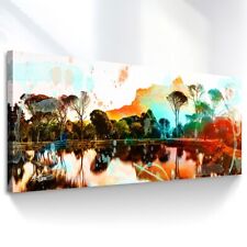 Leinwand Bilder Landschaft Abstrakt Gemälde Wandbilder XXL  Max. 200x70cm 2449
