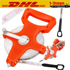 30/50/100m Rollbandmaß Bandmaß Maßband Kapselmaßband Messband Rollmeter Messband