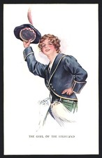 Künstler-AK Court Barber: The Girl of the Highland, junge Schottin 