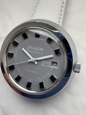 Herrenuhr Glashütte Spezimatic, Werkrevision und Lederband neu