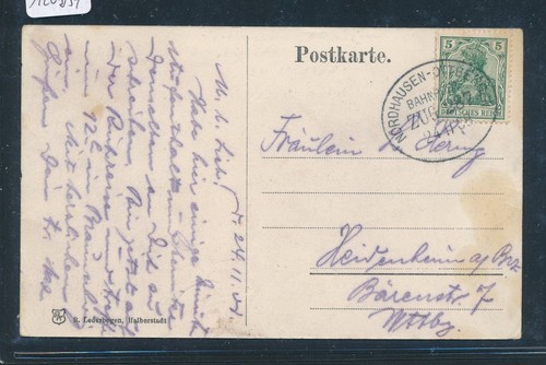 120057 bahnpost ovalstempel - ,