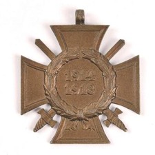 Ehrenkreuz für Frontkämpfer, Bandring fehlt, Hersteller G 18