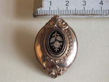 Alte kleine Schaumgoldbrosche