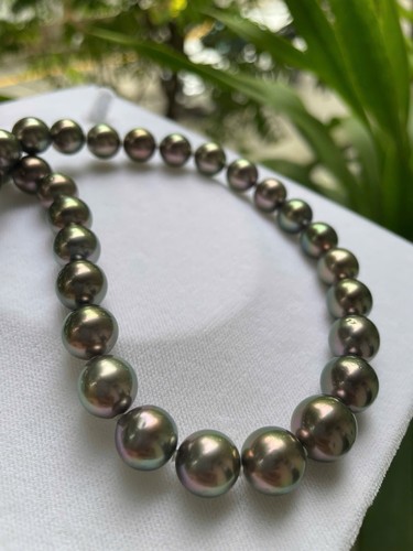 Tahiti perlenkette 7 - tahiti-perlenkette, 10–12,7
