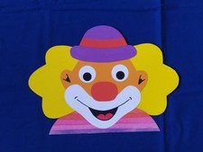 Fensterbild Tonkarton Clown