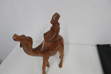 Figur Holz Camel - Kamel mit Reiter Höhe: ca 32,5 cm