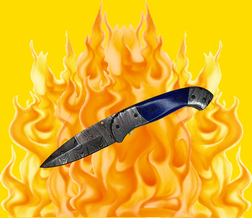 Damast messer taschenmesser - messer,,