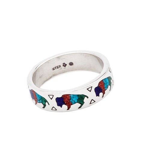 Ring silber multicolour - ring,