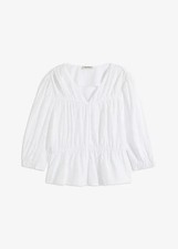 Blusentop Gr. 44 Weiß