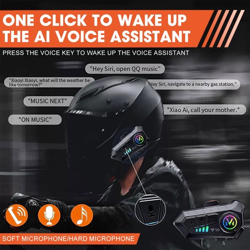 Bluetooth motorrad helm - 2x,