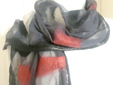 Filzschal, Seidenschal