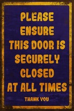 Schließen Sie die Tür