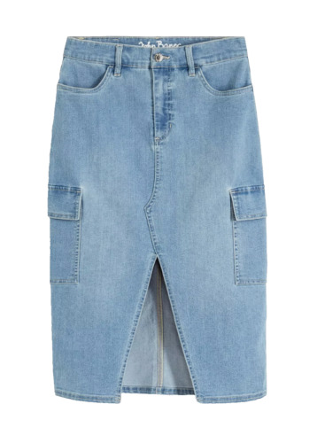 Damen jeans rock midi - damen,