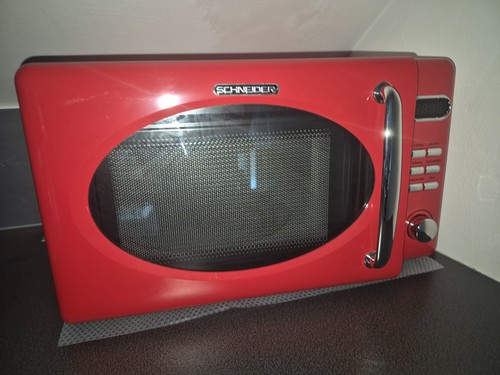 Mikrowelle rot guter zustand - mikrowelle, -guter