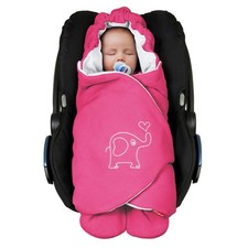 Flexibler Fleece Sack für Babyschale, Autositz, Buggy oder Kinderwagen