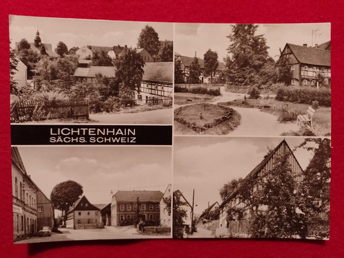 Lichtenhain 1982 sebnitz - lichtenhain, 1982.