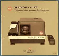 Leitz Leica Pradovit CA 2502
