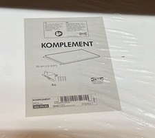 1x IKEA KOMPLEMENT BODEN EINLEGEBODEN REGALBODEN  WEISS 50cmx35cm NEU 402.779.92