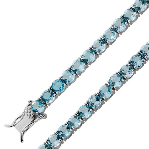 Blautopas tennisarmband silber - blautopas,