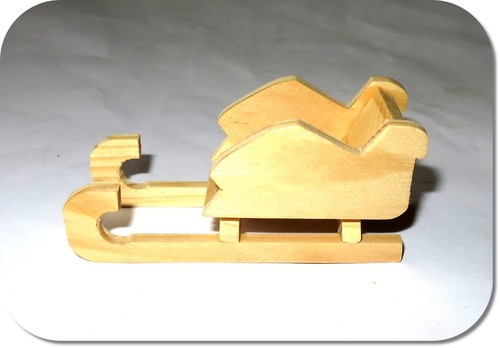 Miniatur schlitten mit - miniatur,