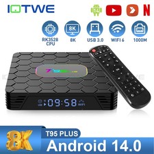 2025 Smart TV BOX Android 14 Dual WIFI Netzwerk Media Player BT5.0 32/64/128GB