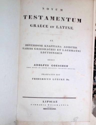 Novum testamentum graece - novum, et