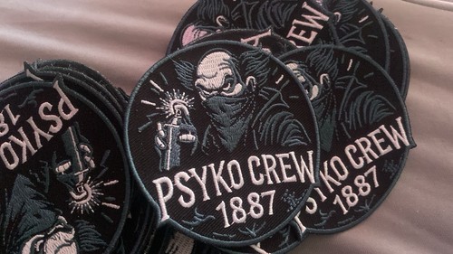 Psyko crew 1887 aufnäher - psyko,