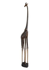 Giraffe handgefertigte Holz Skulptur Figur Art Deko Südafrika 195 cm-Highlight!