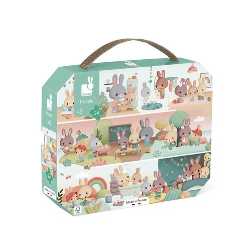Little rabbits busy - rabbits, day