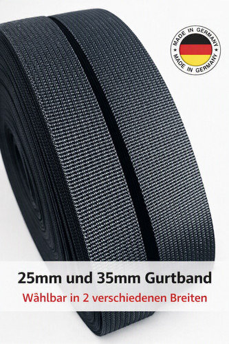 Polyester gurtband schwarz - polyester, schwarz–